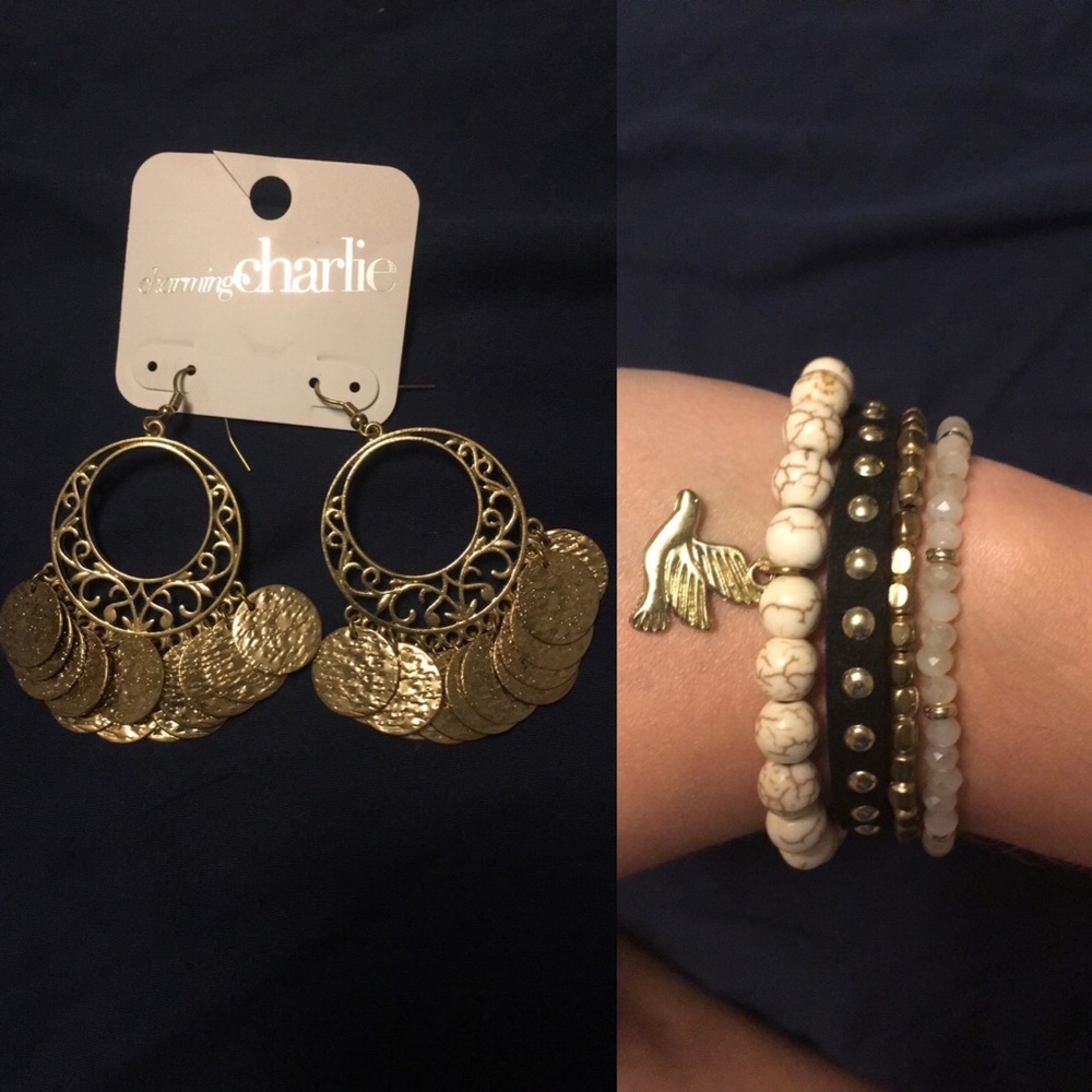 Earrings and bracelets bundle